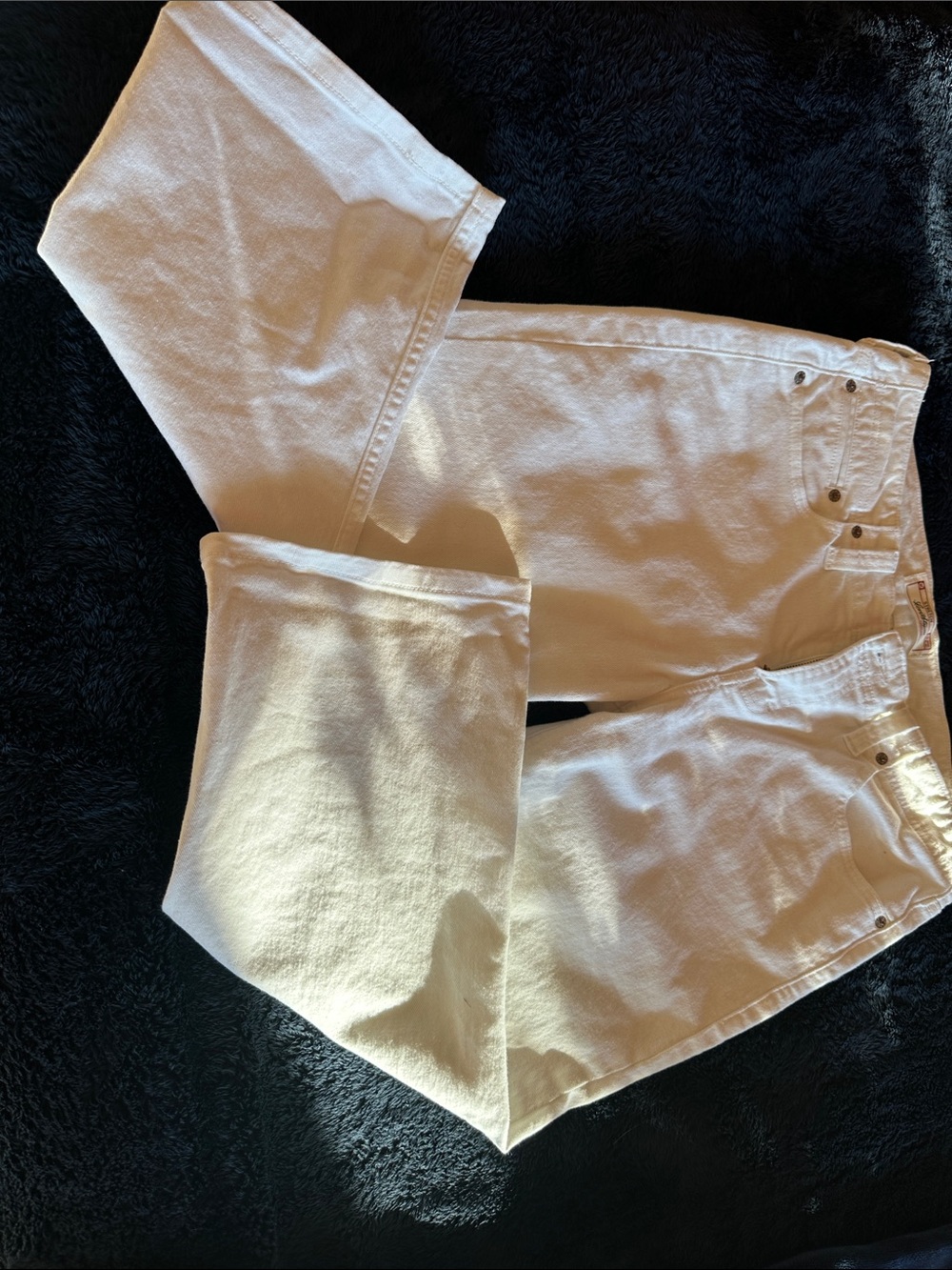 Levi's White Stretch Denim Jeans